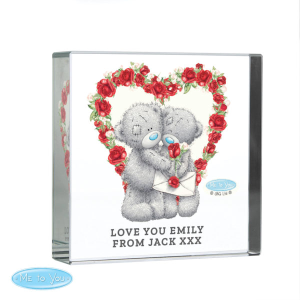 Personalised Me to You Valentine Large Crystal Token