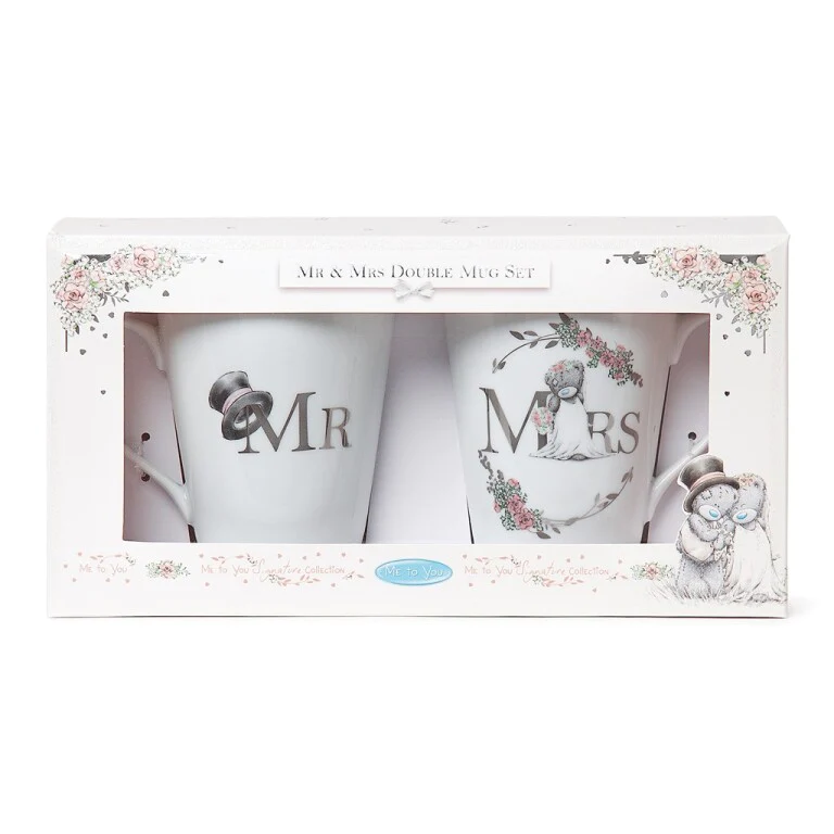 Mr & Mrs Double Mug Gift Set