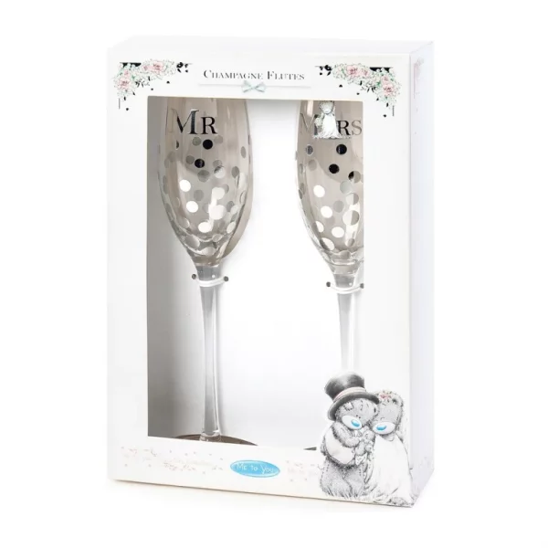 Mr & Mrs Champagne Glasses