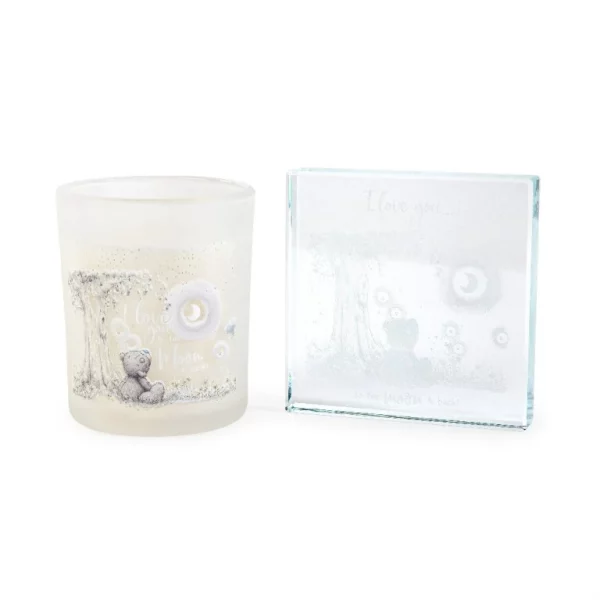 Me to You Love You To The Moon And Back Candle And Plaque Gift Set