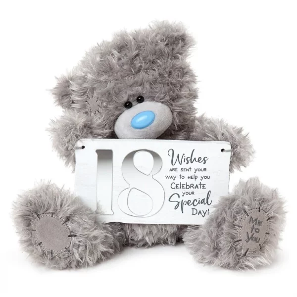18th Birthday Me to You Tatty Teddy Soft Toy With Mirrored Plaque