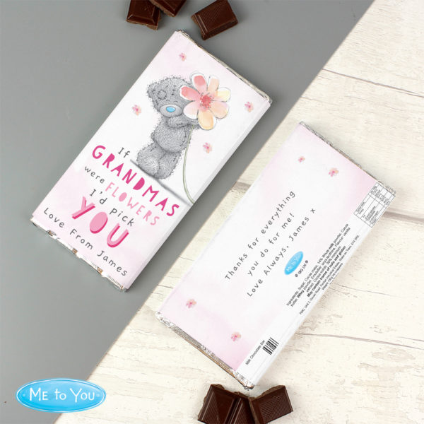 Personalised Me To You If... Were Flowers Milk Chocolate Bar