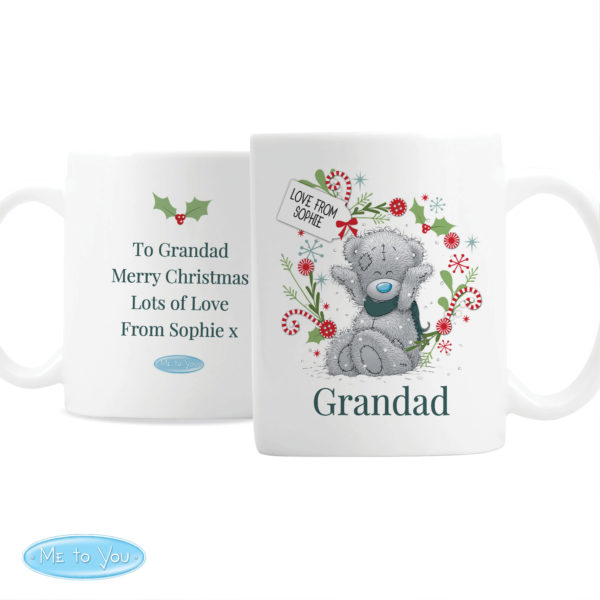 Personalised Me to You 'For Grandad Dad' Christmas Mug