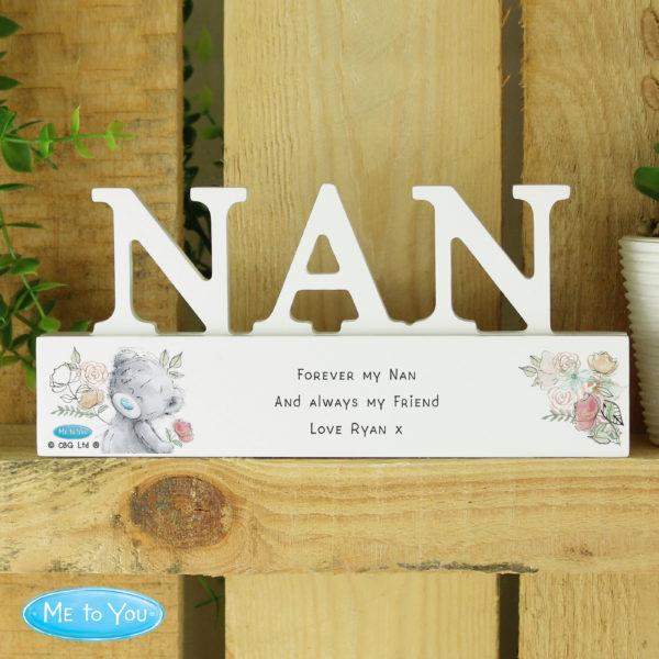 Personalised Me to You Bear Wooden Nan Ornament