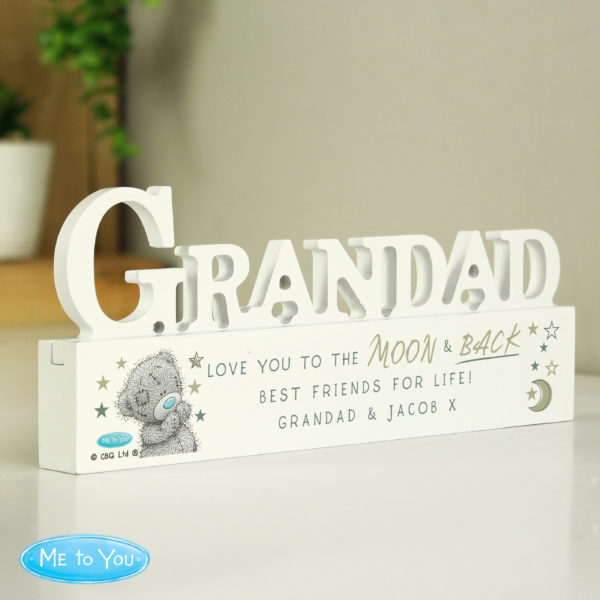 Personalised Me to You Bear Wooden Grandad Ornament