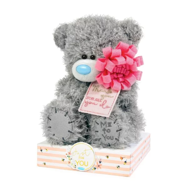 Me to You Tatty Teddy Bear Holding ‘Thank You’ Flower