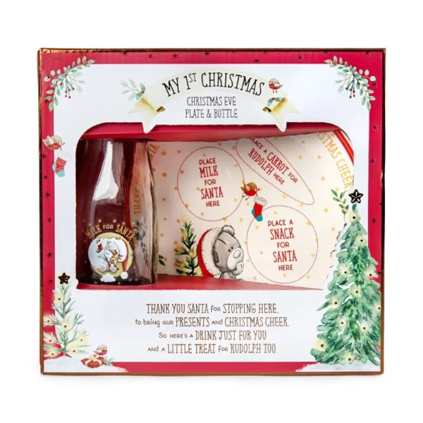 Me to You Tiny Tatty Teddy My First Christmas Eve Plate and Bottle Set